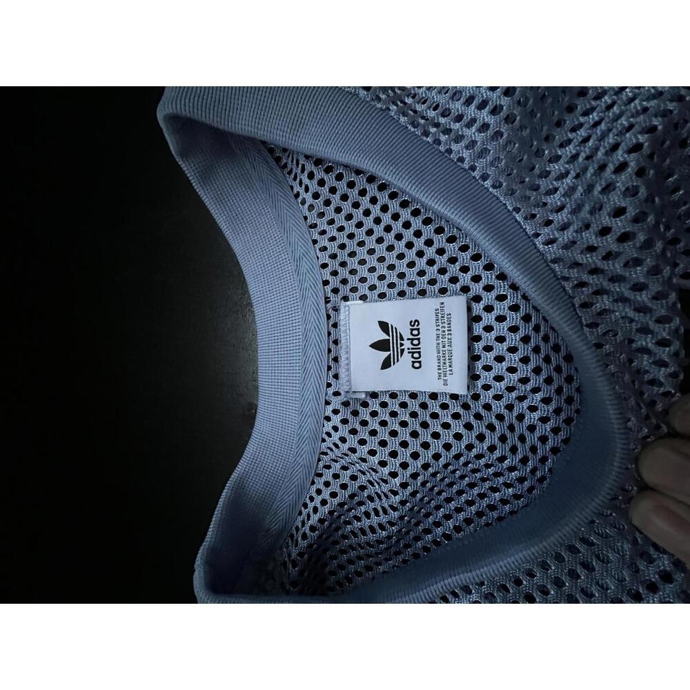 adidas Blue Mesh Muscle Tee - Picture 2 of 6